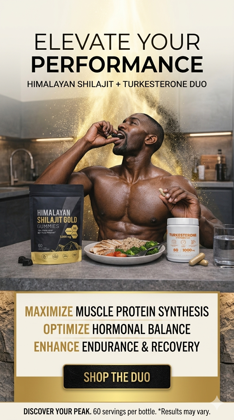 Himalayan Shilajit Gold Gummies + Turkesterone & Tongkat Ali | Strength & Stamina Stack