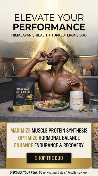 Himalayan Shilajit Gold Gummies + Turkesterone & Tongkat Ali | Strength & Stamina Stack