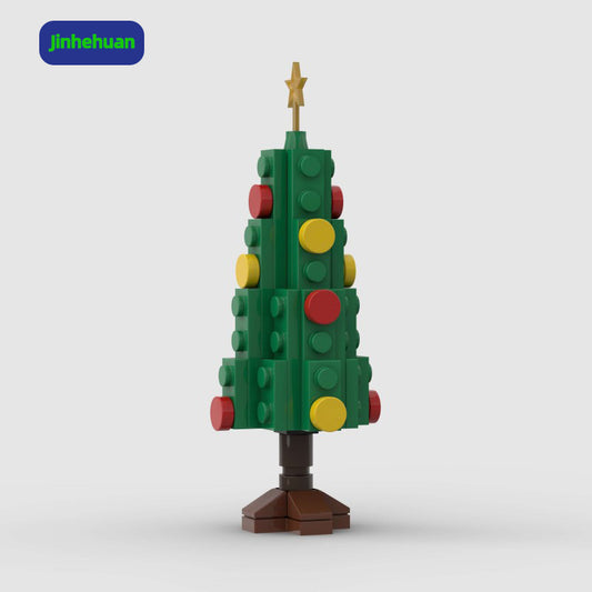 Bricks for Home Decor Assembling Mini Christmas Tree Moc Set of Blocks Educational Toys for Kids Building Block Sets